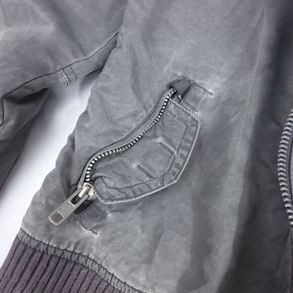 SUPERDRY Military Cargo Aviator Flight Nylon Utility Bomber Jacket Mens Medium - Picture 9 of 15